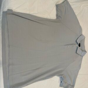 J. Crew Light Gray Textured Polo